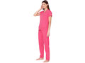 Bodycare Womens Cotton Printed Night Suit Set of Shirt & Pyjama-BSNS18006