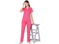 Bodycare Womens Cotton Printed Night Suit Set of Shirt & Pyjama-BSNS18006