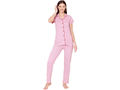 Bodycare Womens Cotton Printed Night Suit Set of Shirt & Pyjama-BSNS18007