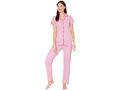 Bodycare Womens Cotton Printed Night Suit Set of Shirt & Pyjama-BSNS18007