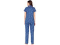 Bodycare Womens Cotton Printed Night Suit Set of Shirt & Pyjama-BSNS18008