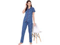 Bodycare Womens Cotton Printed Night Suit Set of Shirt & Pyjama-BSNS18008