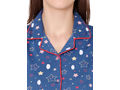 Bodycare Womens Cotton Printed Night Suit Set of Shirt & Pyjama-BSNS18008