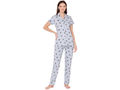 Bodycare Womens Cotton Printed Night Suit Set of Shirt & Pyjama-BSNS18009