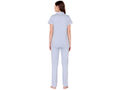 Bodycare Womens Cotton Printed Night Suit Set of Shirt & Pyjama-BSNS18010