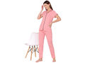 Bodycare Womens Cotton Printed Night Suit Set of Shirt & Pyjama-BSNS18011