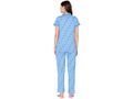 Bodycare Womens Cotton Printed Night Suit Set of Shirt & Pyjama-BSNS18012