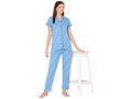 Bodycare Womens Cotton Printed Night Suit Set of Shirt & Pyjama-BSNS18012