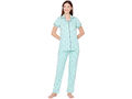 Bodycare Womens Cotton Printed Night Suit Set of Shirt & Pyjama-BSNS18013