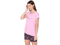Bodycare Womens Cotton Printed Night Suit Set of Tshirt & Shorts-BSSS17002