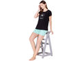 Bodycare Womens Cotton Printed Night Suit Set of Tshirt & Shorts-BSSS17006