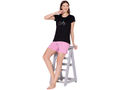 Bodycare Womens Modal Printed Night Suit Set of Tshirt & Shorts-BSSS17503