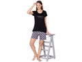 Bodycare Womens Modal Printed Night Suit Set of Tshirt & Shorts-BSSS17505