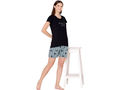 Bodycare Womens Modal Printed Night Suit Set of Tshirt & Shorts-BSSS17506
