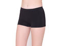 BodyX womens microfiber spandex black solid seamless premium boyshorts BX501-pack of 1