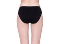 BodyX womens microfiber spandex black solid seamless premium bikini panty BX502-pack of 1