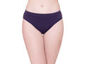 BodyX womens microfiber spandex navy solid seamless premium bikini panty BX502-pack of 1