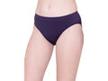 BodyX womens microfiber spandex navy solid seamless premium bikini panty BX502-pack of 1