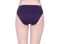 BodyX womens microfiber spandex navy solid seamless premium bikini panty BX502-pack of 1