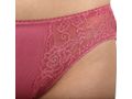 BODYCARE Pack of 3 Bikini Style Cotton Briefs in Assorted colors with Contrast Lacy sides-E1452