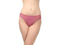 BODYCARE Pack of 3 Bikini Style Cotton Briefs in Assorted colors with Contrast Lacy sides-E1452