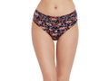 BODYCARE Pack of 6 Printed Hipster Briefs Deluxe Panties in Assorted Color - E9600-6PCS-B