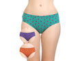 Pack of 3 Bodycare Bodycare Printed Cotton Briefs in Assorted colors