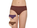 Pack of 3 Bikini Style Cotton Briefs in Assorted colors-27005