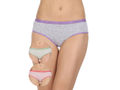 Pack of 3 Bikini Style Cotton Briefs in Assorted colors-27001