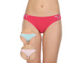 Pack of 3 Bikini Style Cotton Briefs in Assorted colors-1472