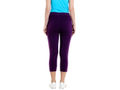 Bodyactive Women Dark Purple Capris-LC1-DPU