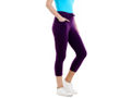 Bodyactive Women Dark Purple Capris-LC1-DPU