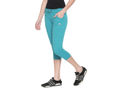 Bodyactive Women Turquoise Capris-LC1-Turquoise