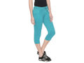 Bodyactive Women Turquoise Capris-LC1-Turquoise