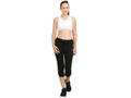 Bodyactive Women Black Capris-LC2-BLK