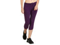 Bodyactive Women Dark Purple Capris-LC2-DPU