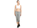 Bodyactive Women Grey Melange Capris-LC2-GRML