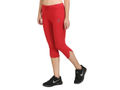 Bodyactive Women Red Capris-LC2-RED