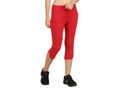 Bodyactive Women Red Capris-LC2-RED