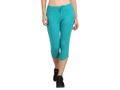 Bodyactive Women Turquoise Capris-LC2-TURQ