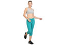 Bodyactive Women Turquoise Capris-LC2-TURQ