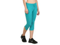 Bodyactive Women Turquoise Capris-LC2-TURQ