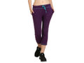 Bodyactive Women Dark Purple Capris-LC3-DPU