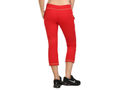 Bodyactive Women Red Capris-LC3-RED