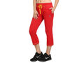 Bodyactive Women Red Capris-LC3-RED