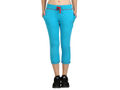 Bodyactive Women Turquoise Capris-LC3-TURQ