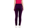 Bodyactive Women Zipper Trackpant in Dark Purple Colour-LL11-DPU