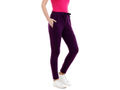 Bodyactive Women Zipper Trackpant in Dark Purple Colour-LL11-DPU