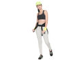 Bodyactive Women Zipper Trackpant-LL11-GRML