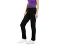 Bodyactive Women Printed Waist Band Trackpant in Black Colour-LL13-BLK